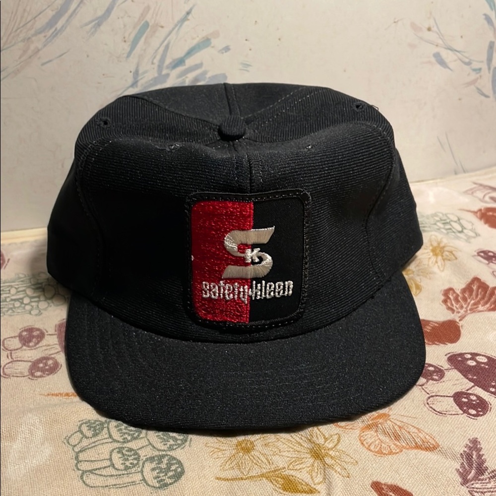 Vintage Safety Kleen Black SnapBack Hat